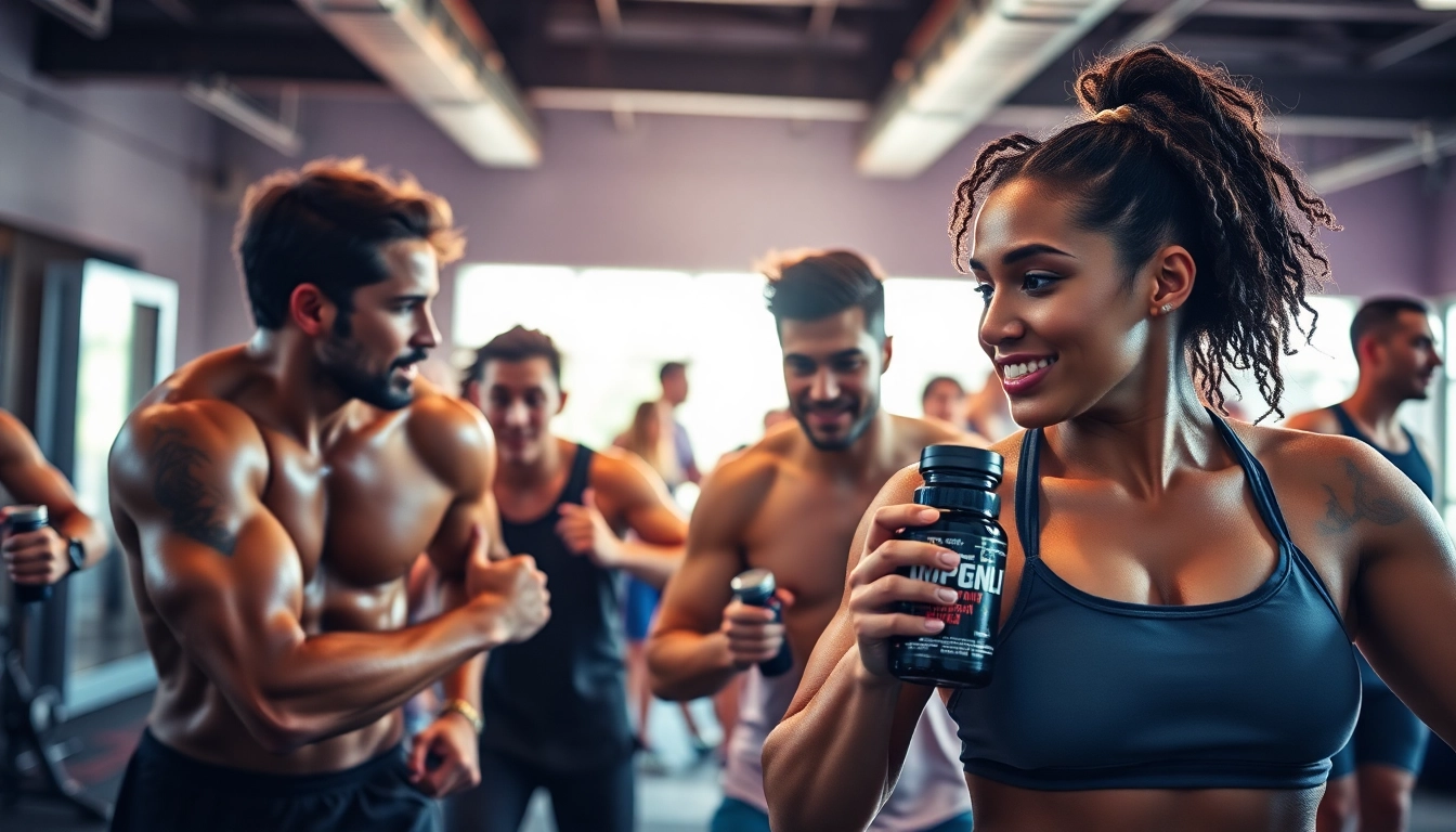 Individuals energizing their workout with preworkout supplements for enhanced performance.