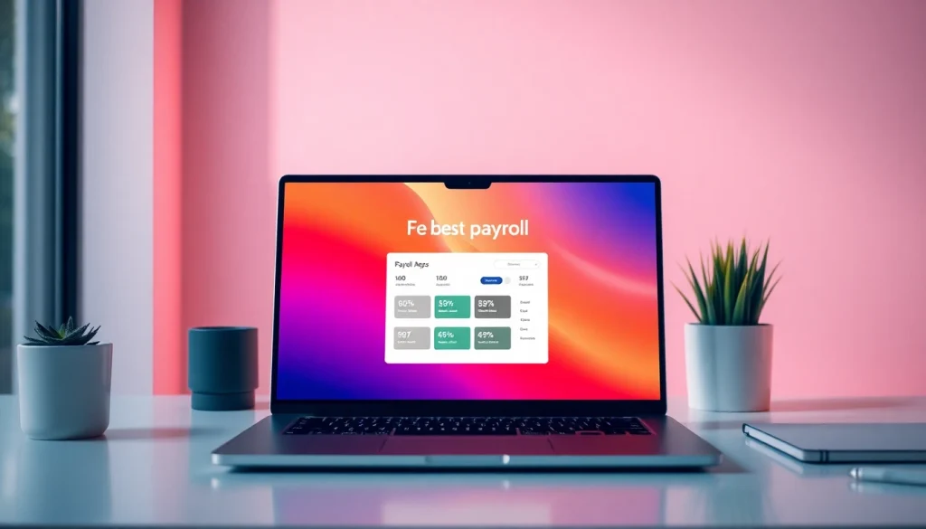 Discover leading features of the best payroll apps in a bright, organized workspace.