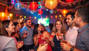 Experience a Unique Event filled with joy and engagement at a lively after-work party.